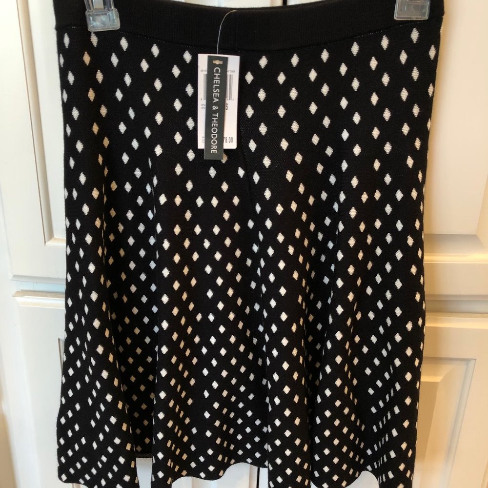 Chelsea and Theodore poka-dot skirt
